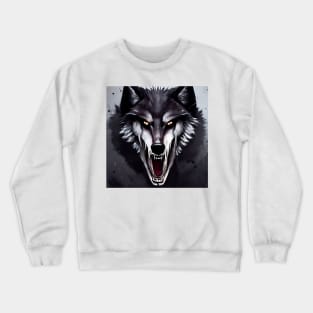 Demonic wolf Crewneck Sweatshirt